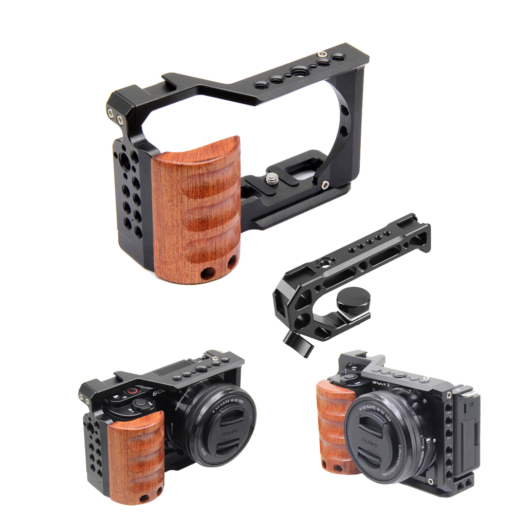 Sony Camera Zv-E10 - 소니 ZV-E10 케이지 카메라용 나무 손잡이