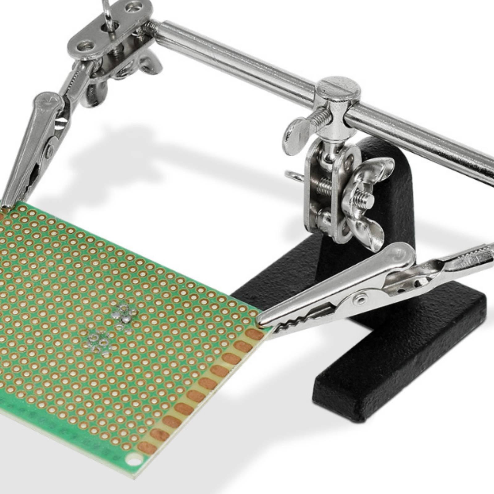 회로 기판 납땜 클램프 홀더, 회전식 받침대가 있는 금 - Electronics Repair Hobby 리뷰 및 가격
