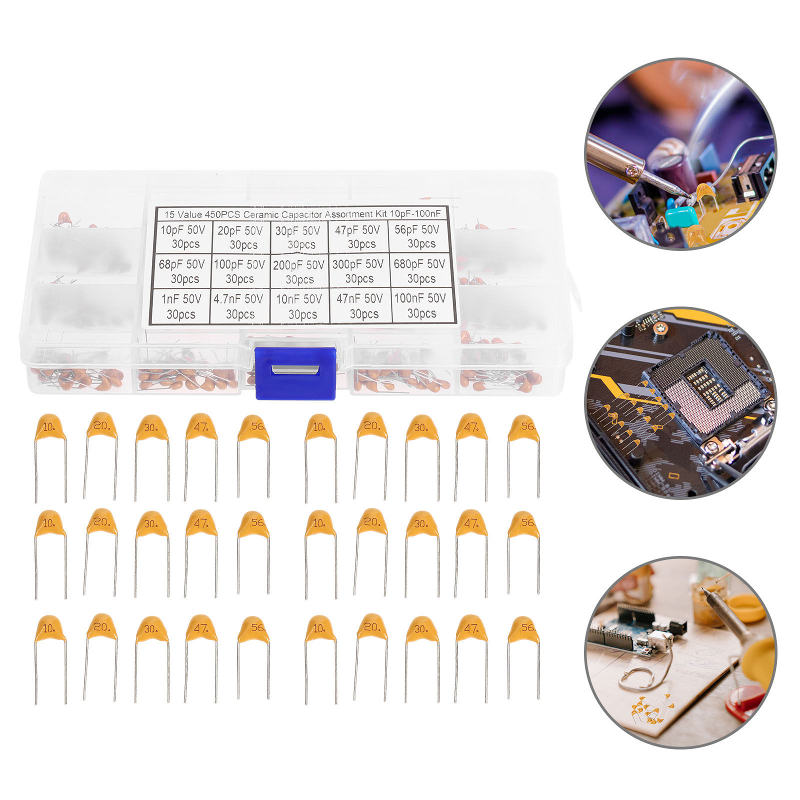 1세트 고급 세라믹 커패시터 세트, 50V 멀티레이어  - Electronics Repair Hobby 리뷰 및 가격